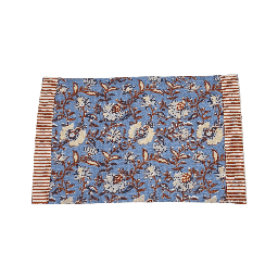 [230031336] Individual flower print azul 33x45cm