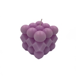 [230032804] Vela cubo rubik morado 6cm