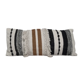 [230032981] Cojín Boho flecos 30x70cm