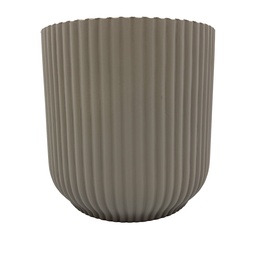[230033109] Macetero ranurado gris 14cm