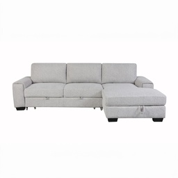 [230034622] Sofá cama seccional Romano gris