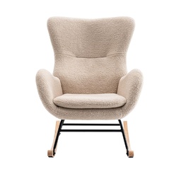 [230034734] Silla mecedora Corinna beige