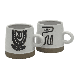 [230035004] Tazón cerámica blanco negro