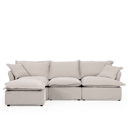 [230035052] Sofá seccional Matteo gris