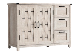 [230035636] Buffet 2 puertas 3 cajones Vinh gris