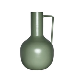 [230036671] Florero metal Lari 18cm verde agua