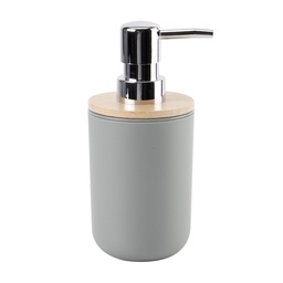 [230038703] Dispensador jabón plástico gris bambú
