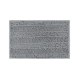 [230038711] Piso de baño chenilla liso gris 70x45cm