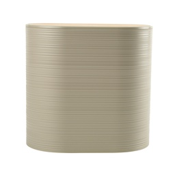 [230038731] Papelero plástico estriado beige