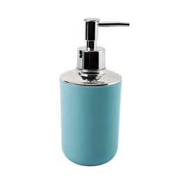 [230038807] Dispensador jabón plástico plateado celeste