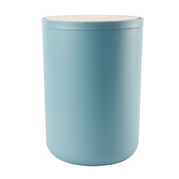 [230038825] Papelero plástico celeste bambú