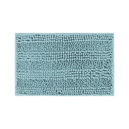 [230038828] Piso de baño chenilla liso celeste 70x45cm