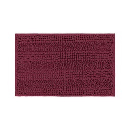 [230038888] Piso de baño chenilla liso burdeo 70x45cm
