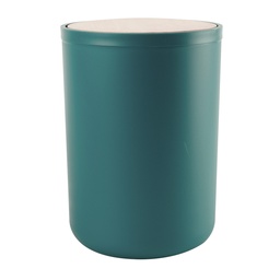 [230038914] Papelero plástico turquesa bambú