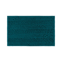 [230038917] Piso de baño chenilla liso turquesa 70x45cm