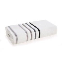 [230039047] Toalla de baño Lumina 500gr 70 x 140 cm Blanca/Gris