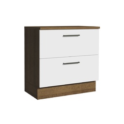 [230040584] Base cocina Agata blanco 2 cajones 80cm