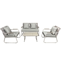 [230041353] Juego living terraza Macos 2-1-1 beige