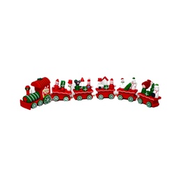 [230042079] Adorno navidad tren navideño 30,5x2,6x5,5cm