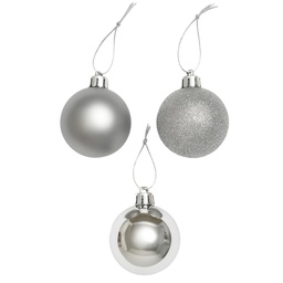 [230042109] Bola navidad 6cm 20pcs plateado