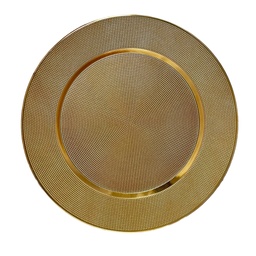 [230042407] Plato melamina 33cm oro claro