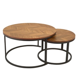 [230042880] Mesa centro Dome set de 2